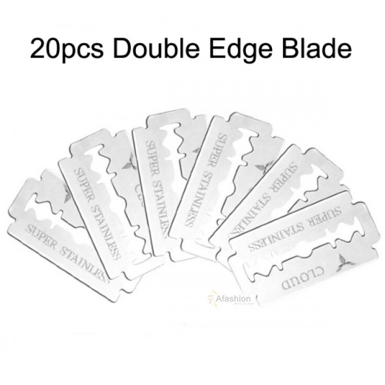 20pcs Double Edge Blade Safety Razor blades Beard Hair Cutting Shaving Sharper Thinning Knife cartridge tools