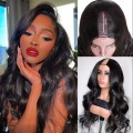 Body Wave U Part Wigs 100% Human Hair Brazilian Virgin Hair Wigs For Women Remy Hair Glueless Wigs 180% Density Cheap Wig