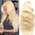 613 Lace Front Wig Blonde T Lace Human Hair Wigs Brazilian Body Wave Wig Remy 613 Lace Frontal Wig Pre Plucked Hairline