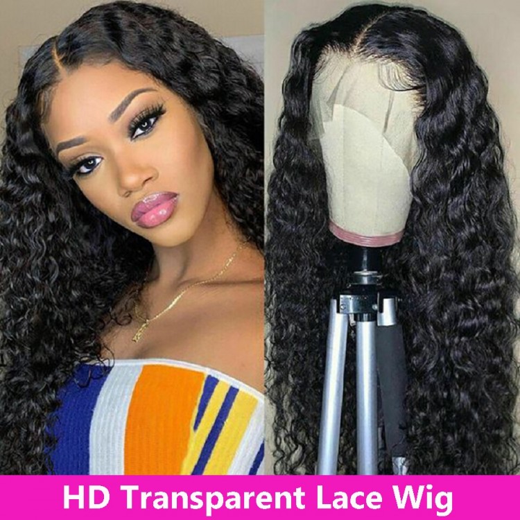 Beaudiva HD 13x4 Kinky Curly Lace Front Wigs Brazilian Curly Lace Front Human Hair Wigs 13x6 HD Transparent Lace Frontal Wig