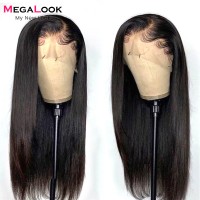 Straight Lace Front Wig Human Hair Wigs PrePlucked 30 32 Inch 13x4 Lace Frontal Wig For Women Remy Brazilian Human Hair Wig 180%