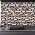 New Multicolor Marble Rectangle Ceramics Tiles Wall Sticker Kitchen Bedroom Washbasin Decoration Shine Surface Vinly Art Mural