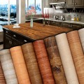 Wood Grain DIY Sticker PVC Self Adhesive Waterproof Wallpapers Renovation Furnitures Wall Sticker Home Decor Sticky Paper Decal