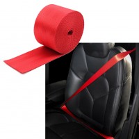 Car Seat Belt Webbing Polyester Seat Lap Retractable Nylon Safety Strap 3.5M New 48MM