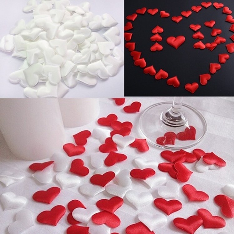 100pcs/bag Wedding Decoration Throwing Heart Petals Wedding Table Decoration Valentines Day Decoration Party Supply Fashion