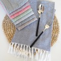 Cotton Wavy Tassel Clean Dish Cloth Napkin For Home And Kitchen Tea Towel Kitchen Towel Table Mat For Dining Table 38x60CM