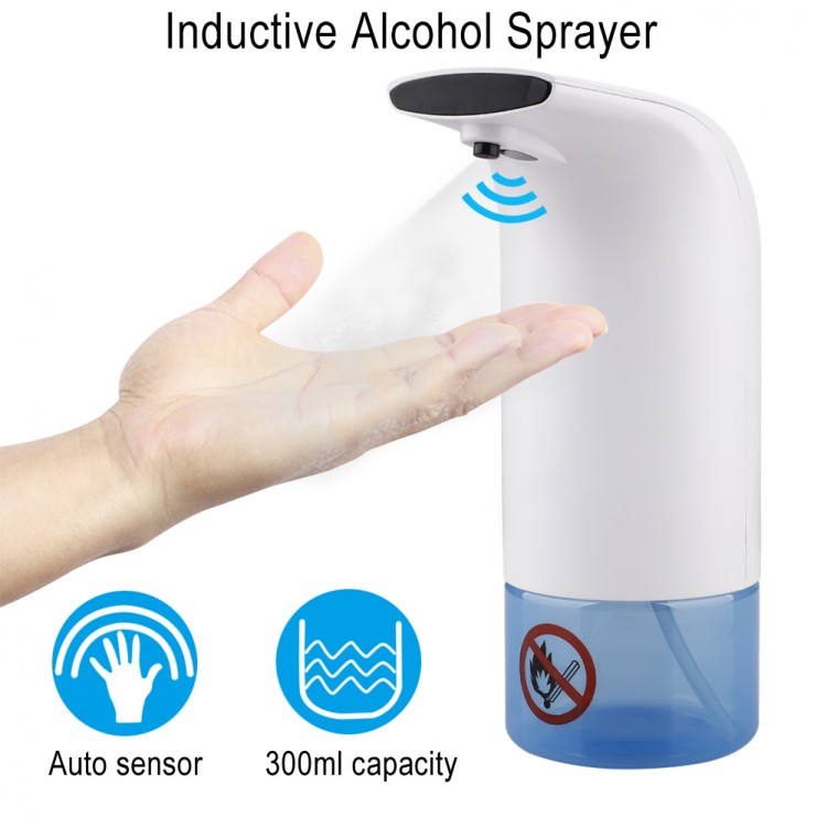  Soap Dispenser Automatic Induction Alcohol Sprayer Touchless USB Charging Smart IR Hands Disinfection Machine Bathroom Sprayer