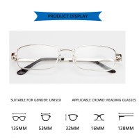 Real Glass Lens Reading Glasses Men Women Square Full Frame Presbyopic Glasses Anti-Scratch Diopter Eyewear +1.5 2.0 2.5