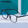 2022 Trending Blue Light Blocking Men&#39;s Glasses Gaming TR90 Matte Black Anti Ray Eyeglasses Women Transparent Fashion Eyewear