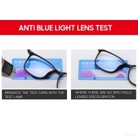 2022 Trending Blue Light Blocking Men&#39;s Glasses Gaming TR90 Matte Black Anti Ray Eyeglasses Women Transparent Fashion Eyewear