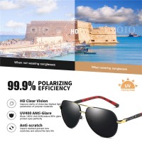 CLLOIO 2022 Brand Polarized Sunglasses Men Pilot Driving Sun Glasses Male Classic Anti-Glare Travel Eyewear For Men/Women UV400