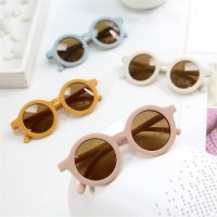 2022 New Fashion Children&#39;s Sunglasses Infant&#39;s Retro Solid Color Ultraviolet-proof Round Convenience Glasses Eyeglass For Kids