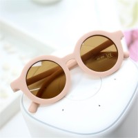 2022 New Fashion Children&#39;s Sunglasses Infant&#39;s Retro Solid Color Ultraviolet-proof Round Convenience Glasses Eyeglass For Kids