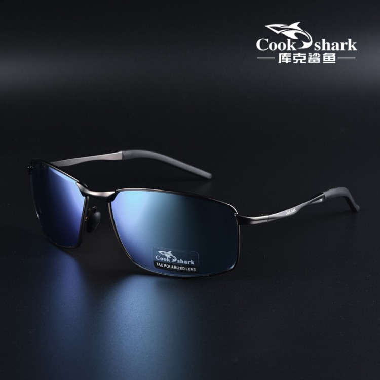 Cook Shark Polarized Sunglasses Men&#39;s Drivers Driving Glasses Trend Sunglasses Men&#39;s UV Protection Men&#39;s Glasses