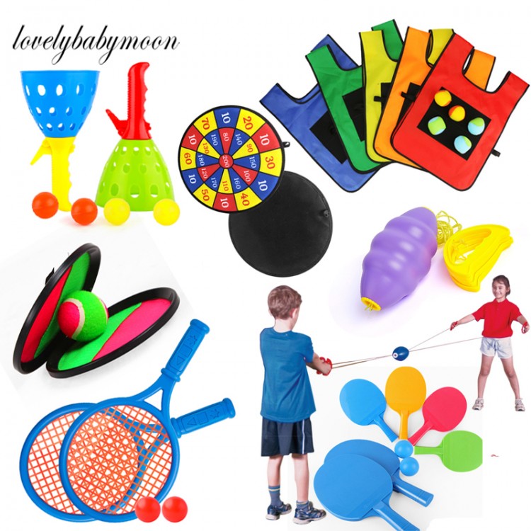Outdoor Games Two-player Sports Kids Darts Sticky Ball Toy Catch Game Catapult Balls Table Tennis Bowling Children plastic toys