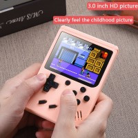 Mini portable retro manual video game console, 8-bit 3.0-inch 500 games, color LCD display, children&#39;s gifts