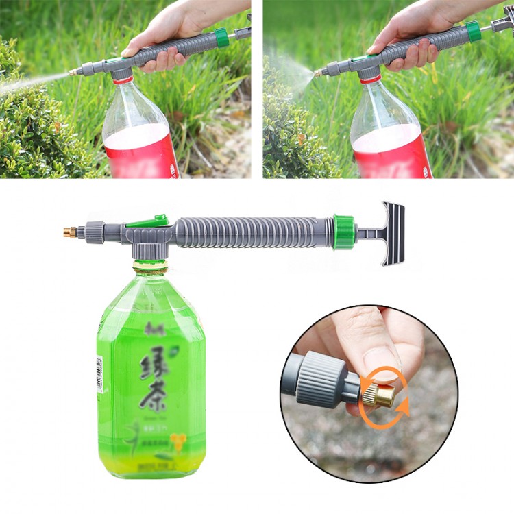 Manual High Pressure Air Pump Sprayer Adjustable Drink Bottle Spray Head Nozzle Garden Watering Tool Sprayer Agriculture Tools