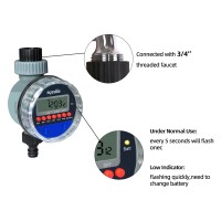 Automatic LCD Display Watering Timer Electronic  Home Garden Ball Valve  Water Timer For Garden  Irrigation Controller#21026