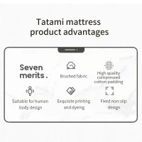 comfortable Soft Fold Tatami Mattress Adults bedroom Thick Warm single/double Topper Tatami Mattress twin queen king size