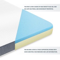 Cooling Gel Memory Foam Mattress Topper High Density Breathable Foam Bed Pad for Bedroom Hotel King Queen Double Single Size