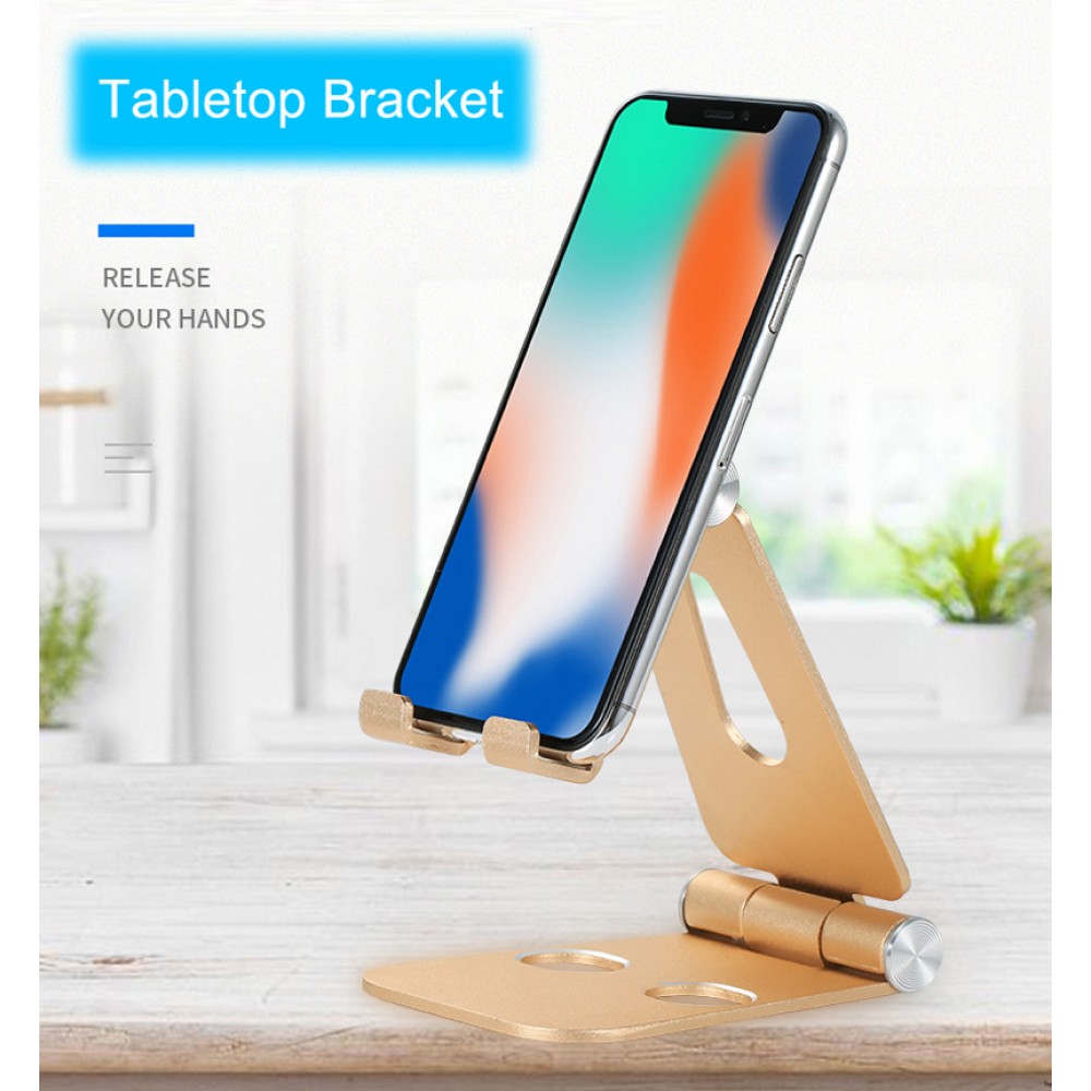 Phone Holder Stand for iPhone 11 Xiaomi mi 10 Metal Phone Holder Foldable Mobile Phone Stand Desk For iPhone 11 MAX pro 7 8 X XS
