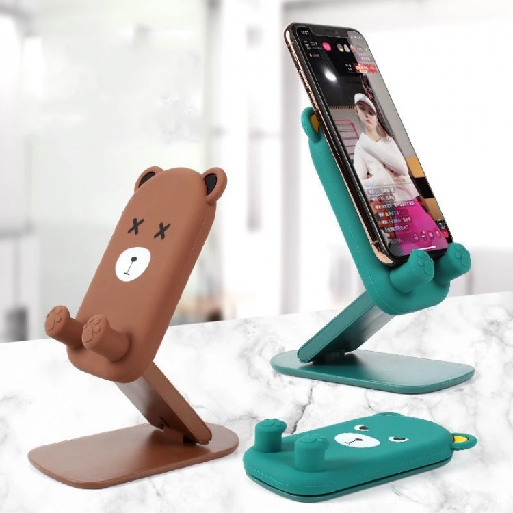 Cute Cartoon Holder Foldable Portable Cell Phone Stand Tablet Support Desktop Handset Mounting for Mobile Phone for iPad iphone