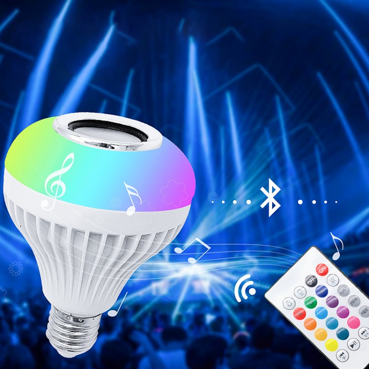 Bluetooth Lamp LED Smart Bulb E27 Bluetooth Speaker Music Bulb Smart Lamp Dimmable Light Bulb App 12W Music RGB Decor Smart Home