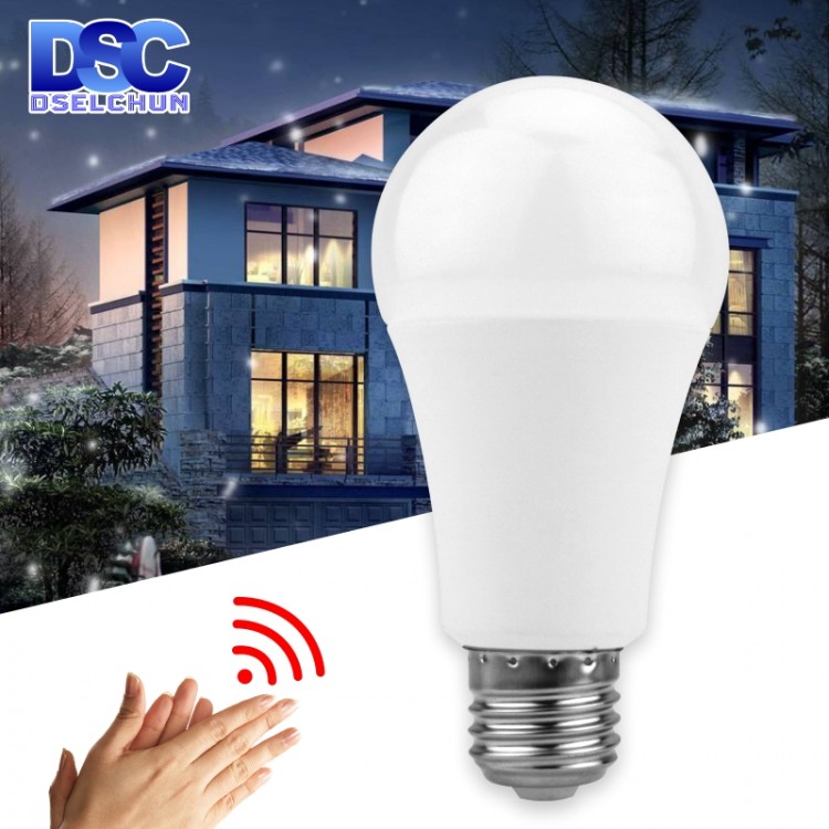 LED Sound Motion Sensor Bulb 5W 7W 9W 12W E27 220V LED White Light Bulb For Stair Hallway Night Light Pathway Lampada LED Lamp