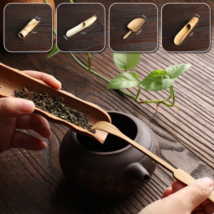 Japanese Tea Spoon Bamboo Handmade Chinese Teaspoon Tea Shovel Spare Parts Kung Fu Tea Set Art Crafts Tea Ceremony Tool