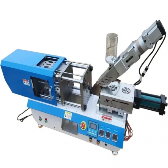 220V/110V 16T Horizontal Hydraulic Injection Molding Machine Plastic USB Head Molding Machine for Small Business And Home Use