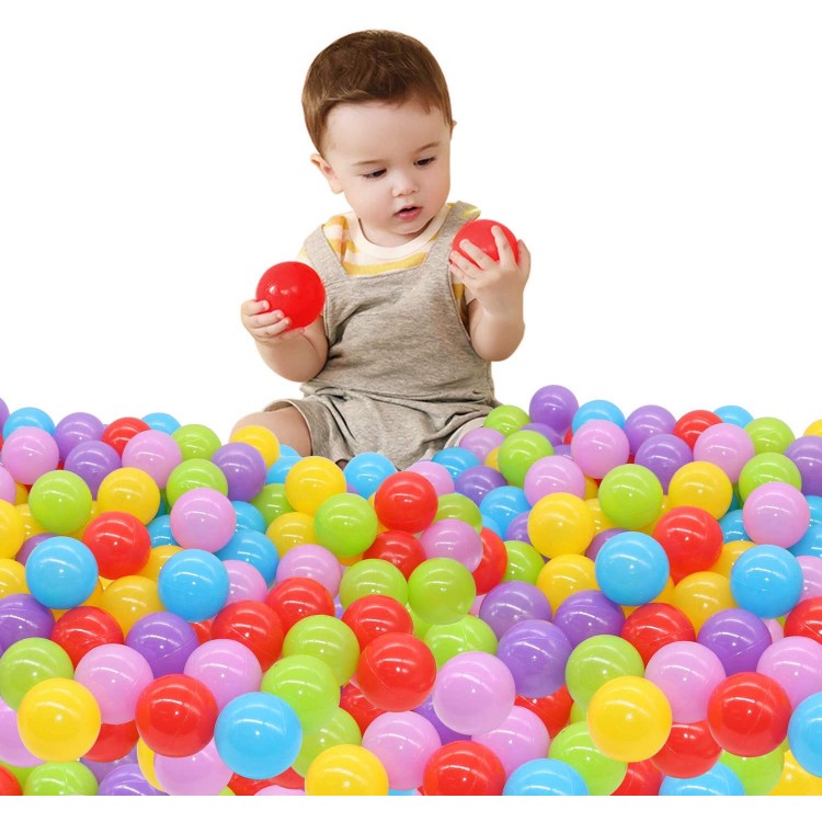 50Pcs Baby Plastic Balls Water Pool Ocean Wave Ball for Kids Games Swim Pit With Basketball Hoop Play House Outdoors Tents Toys