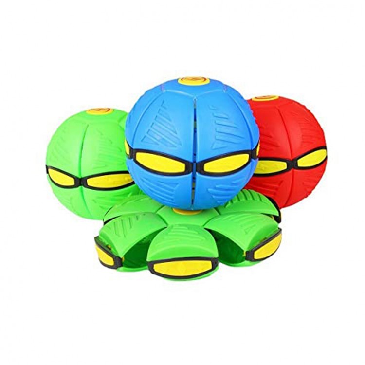 Mini LED Flying UFO Flat Throw Disc Ball With LED Light Toy Kid Outdoor Garden Basketball Game Throw UFO Disc balls