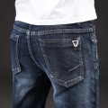 2021 New Arrivals Jeans Men Quality Brand Business Casual Male Denim Pants Straight Slim Fit Dark Blue Men Plus Size 40 42 44 46