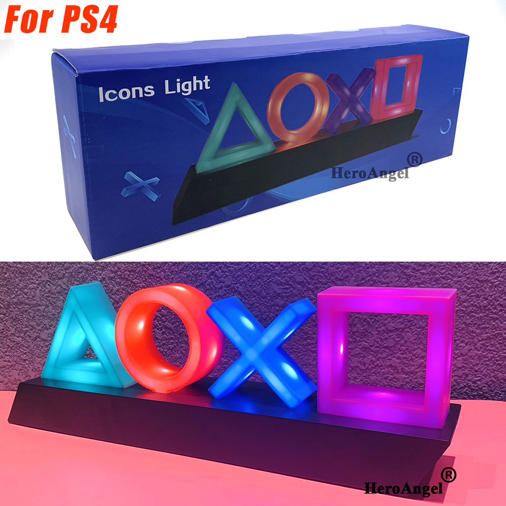New Voice Control Game Icon Light for PS4 for Playstation Player Commercial Colorful Lighting Dropshipping