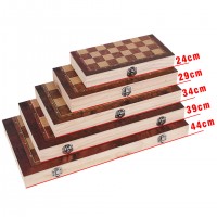 New Design 3 in 1 Wooden Chess Backgammon Checkers Travel Games Chess Set Board Draughts Entertainment Christmas Gift