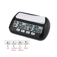 Professional Chess Clock Compact Digital Watch Count Up Down Timer Board Game Stopwatch Bonus Competition Hour Meter DropShip
