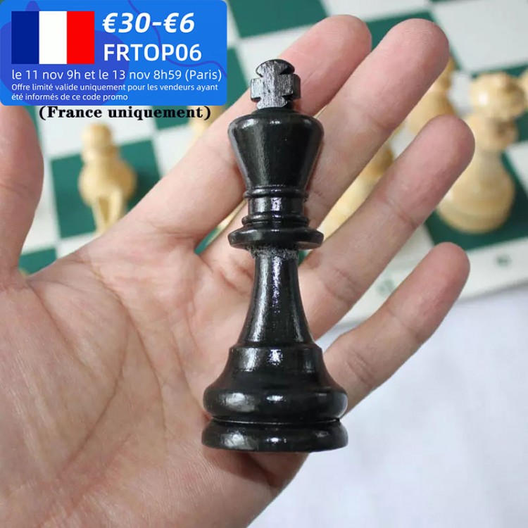 High Quality Chess Game King High 97mm 77mm 64mm Ajedrez Medieval Chess Set No Chessboard 32 Chess Pieces Kids Toys Playing Game