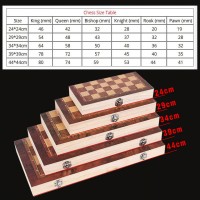 Wooden Chess Set 3 in 1 Backgammon Checkers Chess Travel Table Games 24-29-34-39-44 CM Folding Chess Board Christmas Gift