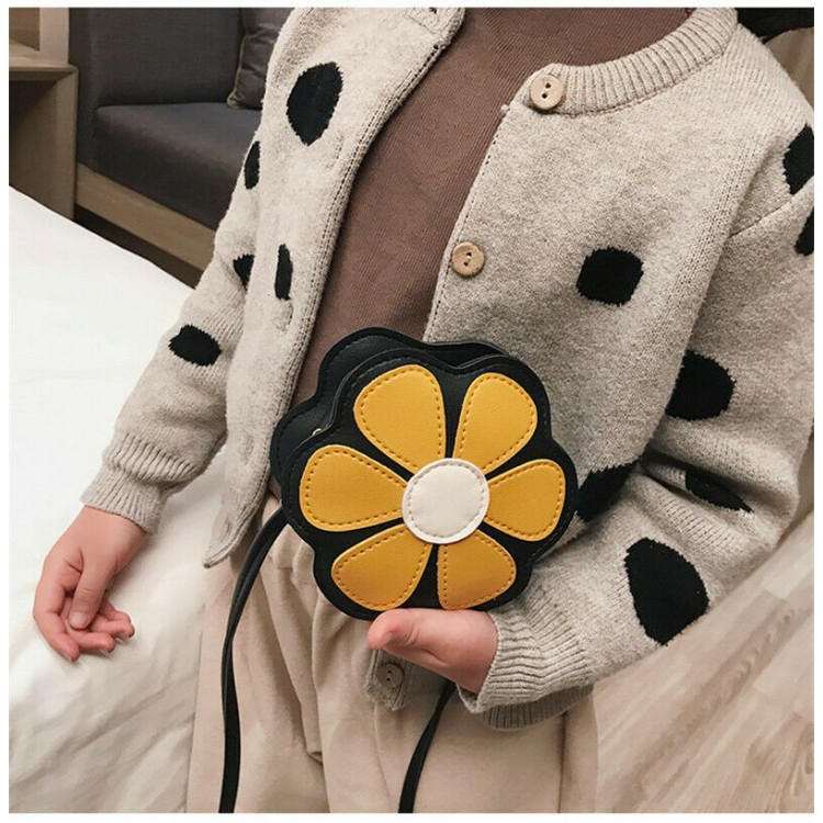 6 Colors Kids Bags Newest Arrival Fashion Cute Toddler Kids Girls Flower Shoulder Purse Tote Purse Crossbody Bags
