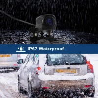 1080p HD Car Rear View Camera 2-pin Waterproof Night Vision Fish Eye Lens 170 Degree Park Reverse Camera For SUV Car Access L4D4