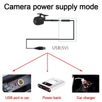 Carsanbo Car Wifi5 HD Night Vision Rear View Camera Wireless Waterproof Wifi Reversing Camera 12V Support Android,Ios and Radio