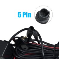 5 Pin HD Car Rear View Camera Reverse 4LED Night Vision Video Camera Wide Angle 170 Degree Parking Camera For Car Accessories