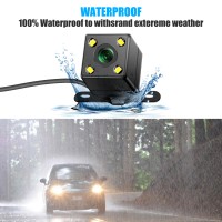 5 Pin HD Car Rear View Camera Reverse 4LED Night Vision Video Camera Wide Angle 170 Degree Parking Camera For Car Accessories