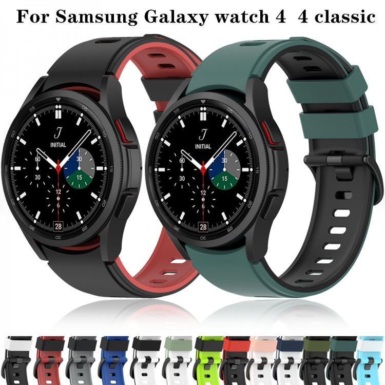 20mm watch Band For Samsung Galaxy Watch 4 classic 42mm 46mm smart watch Silicone Sports Bracelet Galaxy Watch 4 40mm 44mm Strap