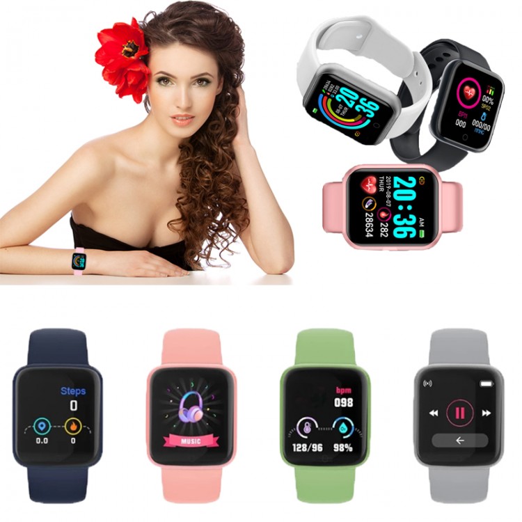 Y68 Bluetooth Smart Watch Men Women D20 Blood Pressure Heart Rate Monitor Sport Smartwatch Fitness Tracker For Xiaomi Huawei