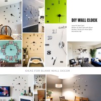 Modern Frameless DIY Wall Clock 130cm/51&#39;&#39; Large 3D Wall Watch Mirror Stickers for Minimalism Home Office Living Room Decoration