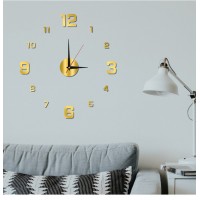 New Luminous Wall Clock Large Watch Horloge 3D DIY Acrylic Mirror Stickers Quartz Duvar Saat Klock Modern Mute