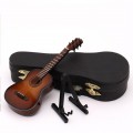 Mini Classical Guitar Wooden Miniature Guitar Model Musical Instrument 2021 Guitarra Decoration Gift With Case Stand Coffee