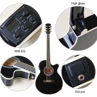 Folk guitar Electric Acoustic Guitar thin body guitar folk electric guitar 40inch acoustic electric guitar free Bag accessory