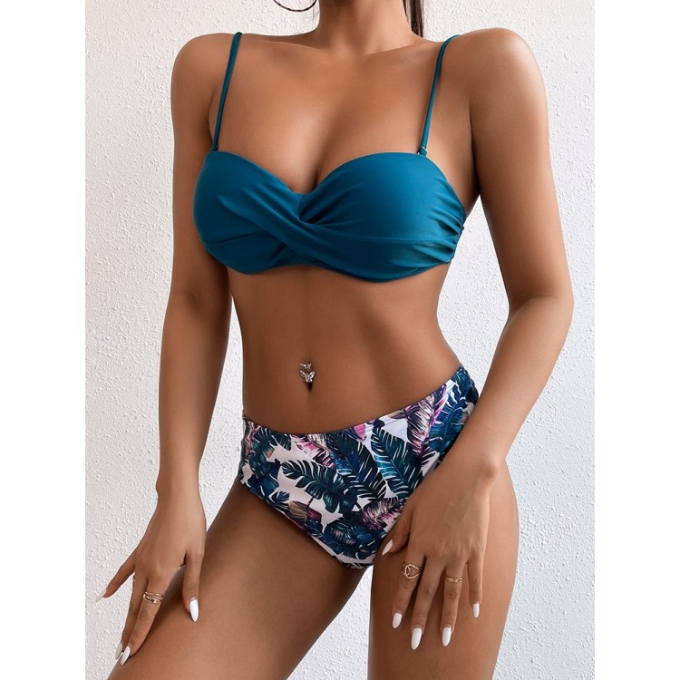 Bandeau Bikini Swimsuit Women Push Up Bikini Set Swimwear Female High Waist Brazilian Bathing Suit Beach Wear Bather Biquini
